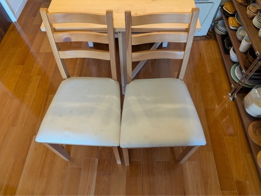 IKEA　NORDEN ノールデン ゲートレッグテーブル　椅子2脚セット