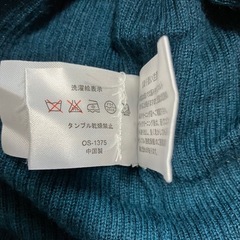 カシミヤ95% タートルネック長袖セーターの画像