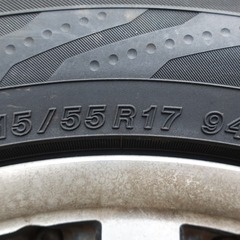 【取引者決定済み】ヨコハマ　ブルーアースRV03　215/55R17　STEINER　ホイール＆タイヤ　４本　仙台水の森の画像