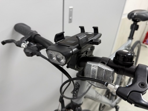 【美品】Tern ターン CLUTCH 700c マッドグレー クロスバイク ライト付き 鍵付き 空気入れ付き