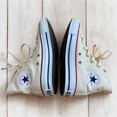 CONVERSE コンバース オールスター ハイカット アイボリーの画像