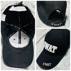 【中古】SWATコスプレ　ベスト＆キャップ　フリーサイズの画像