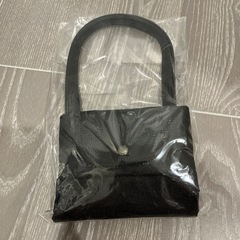 黒　トートバッグ　冠婚葬祭にもの画像