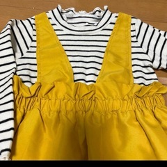 美品 90 ワンピース トレーナー チュニック 2枚セットの画像
