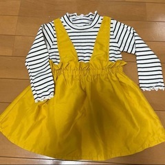 美品 90 ワンピース トレーナー チュニック 2枚セットの画像