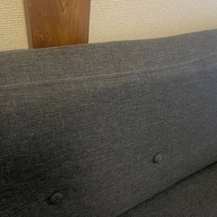 ２人掛けソファ（グレー）の画像