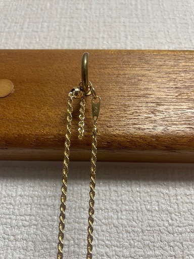 18金 ネックレス ロープチェーン チェーンのみ