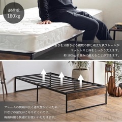 【急募】ダブルベッドフレーム＆マットレスの画像