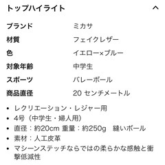 ミカサバレーボール 練習用の画像