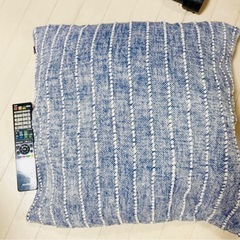 Francfrancクッション2個セット ブルーの画像