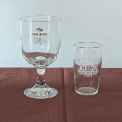 【レトログラス③】キリンレモンワイングラス・サントリービールグラス・キリンビール栓抜き・サッポロビール栓抜きの画像