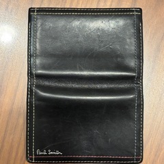 Paul Smith ポールスミス 名刺入れ ブラック レザー ステッチの画像
