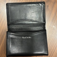 Paul Smith ポールスミス 名刺入れ ブラック レザー ステッチの画像