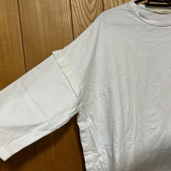 MELROSE CLAIRE ホワイト 五分袖Tシャツの画像