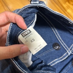 EDWIN ダークブルー ストレートジーンズ XSの画像