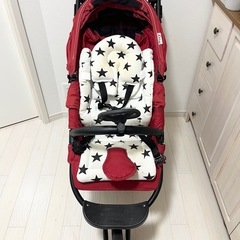 【レインカバー付き】AirBuggy COCO   エアバギーココ　ブレーキモデル チェリーレッド　の画像