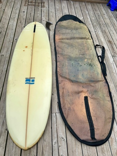 T-STICK ファンボード　サーフ6.6ft 198cm ケース&フィン付き