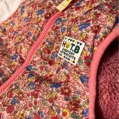 【MIKIHOUSEミキハウスホットビスケッツリバーシブルボアベスト80サイズ】の画像