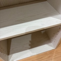 3段ボックス　白木目調の画像