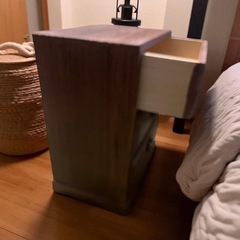 小棚　小物入れ　桐棚　引き出し　コンパクト　民芸調小物入れの画像
