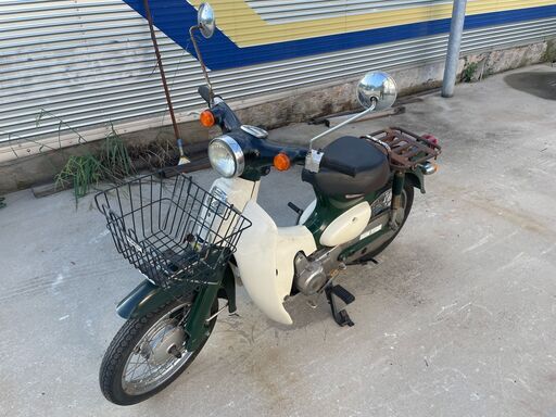 ホンダ AA01 リトルカブ TAKEGAWA 80cc ボアアップ仕様 4速ギア キャブ車 原付 スクーター 実働 機関良好 緑 グリーン 4ミニ 鳥取