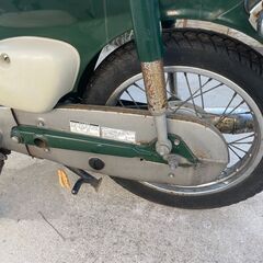 ホンダ AA01 リトルカブ TAKEGAWA 80cc ボアアップ仕様 4速ギア キャブ車 原付 スクーター 実働 機関良好 緑 グリーン 4ミニ 鳥取の画像