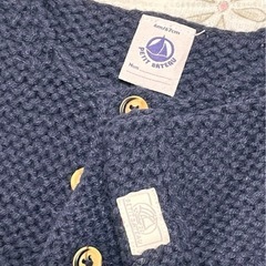 【PETIT BATEAUカーディガン60サイズ】 の画像