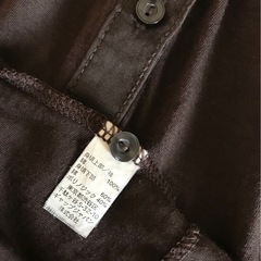 GAP シャツ ワンピース　ブラウン　七分袖の画像