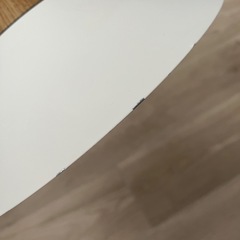 ランプシェード　白と木目の画像