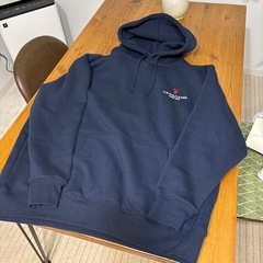 US POLO ASSN. パーカー ネイビー フーディー プルオーバー　XLの画像