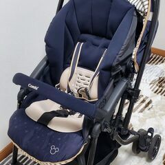 ベビーカー コンビ Combi ミッキー エッグショック オート4キャス 限定 Disney ディズニーの画像