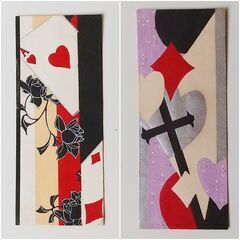 アンティーク木版画　魅惑のトランプカード 4点セット の画像