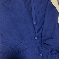 ロングカーディガン　ネイビー　Mの画像