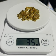 【数量限定】K18刻印有り 約35g金ネックレス luxury 18金GF GOLD 男女兼用 刻印 金アクセサリー  の画像