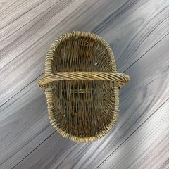 木のカゴ アンティーク 小物入れの画像