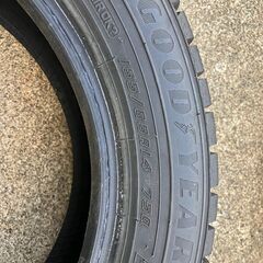 2023年製 グッドイヤー ICE NAVI8 155/65R14 75Q 4本セット　国産 スタッドレスタイヤ　残溝約8.0mm　中古　発送不可の画像