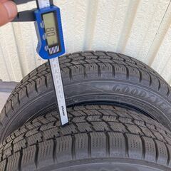 2023年製 グッドイヤー ICE NAVI8 155/65R14 75Q 4本セット　国産 スタッドレスタイヤ　残溝約8.0mm　中古　発送不可の画像