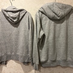 【美品2点セット】UNIQLO ボアパーカー（M）＆パーカー（L）の画像