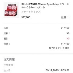 SKULLPANDA スカルパンダWinter Symphony ぬいぐるみ5種 袋未開封 POP MART ポップマートの画像
