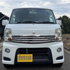 24年式/後期型/車検丸2年/エブリイワゴン/PZターボ/社外ナビ/TV.DVD.CD.Bluetooth/片側パワースライドドア/ETC/キーレス/フォグ/社外アルミの画像