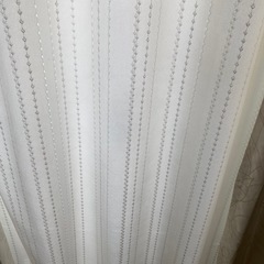 レースカーテン　ニトリ　100×208の画像