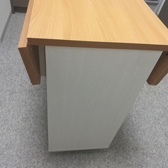 バタフライ式扉付きキッチンワゴンの画像