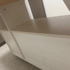 バタフライ式扉付きキッチンワゴンの画像