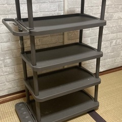 5段収納ボックス　シューズ　傘立て付きの画像