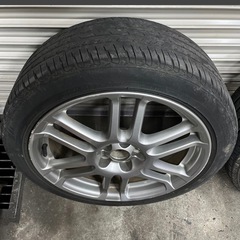 215/45R17 トヨタ カルディナ GT-FOUR 後期 17インチ 純正アルミホイール 7JJ +45 PCD100 5H 2023年製 30 50 前期 後期 プリウス 新潟発の画像