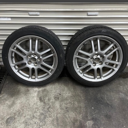 215/45R17 トヨタ カルディナ GT-FOUR 後期 17インチ 純正アルミホイール 7JJ +45 PCD100 5H 2023年製 30 50 前期 後期 プリウス 新潟発