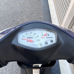 4229.定番人気　アドレスv50 白メーター　バッテリー、シート新品　千葉県柏市　即日配送、自走引き取りも可能の画像