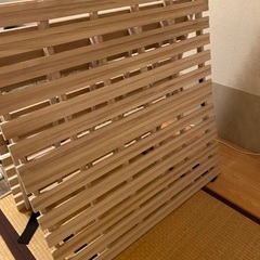 二つ折りベッドフレーム/すのこの画像