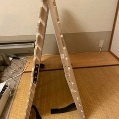 二つ折りベッドフレーム/すのこの画像