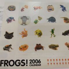 カレンダー　カエル　2006の画像